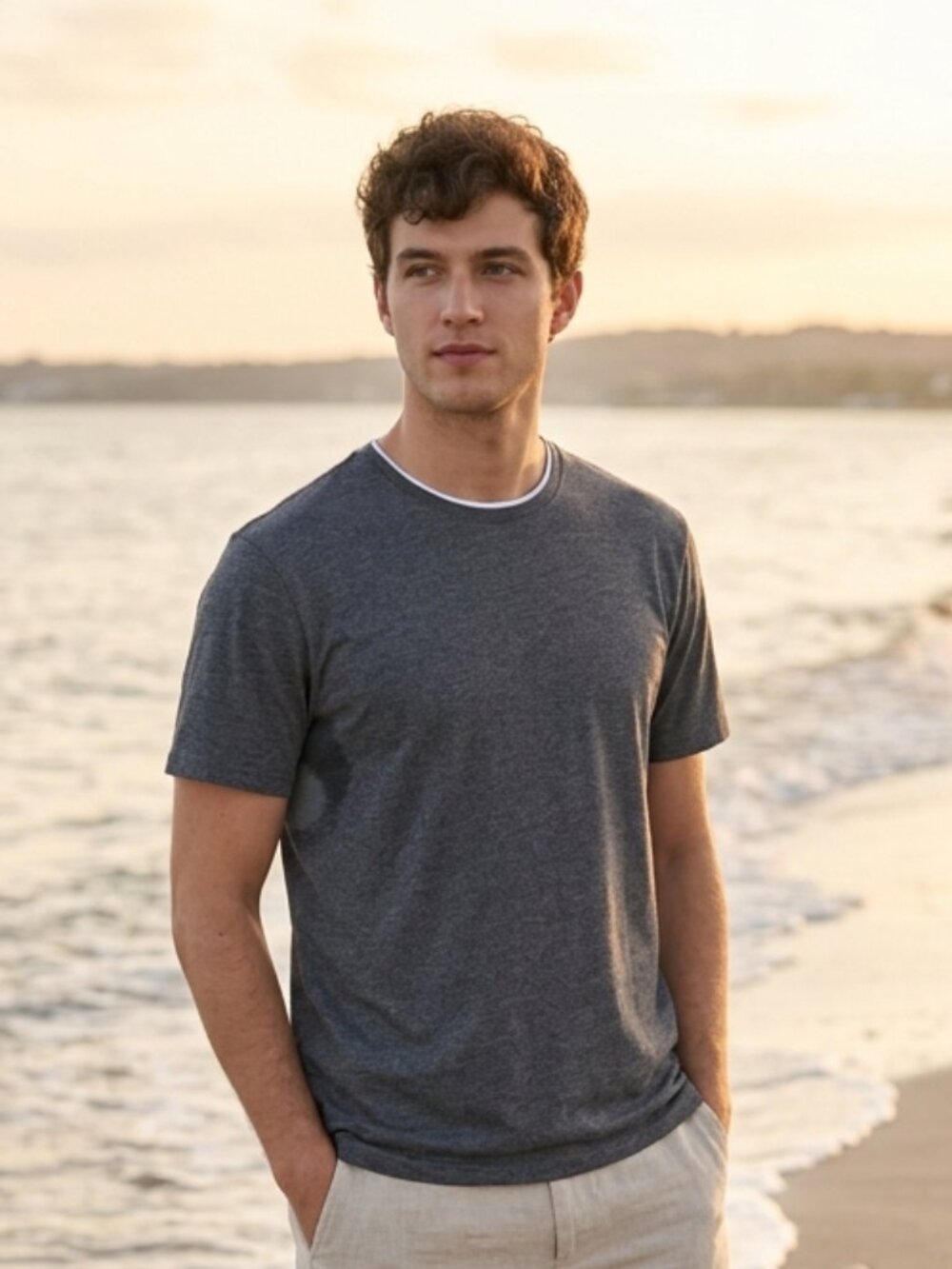 Kenneth Cole NY Men's Crewneck Flex Short Sleeve Tee